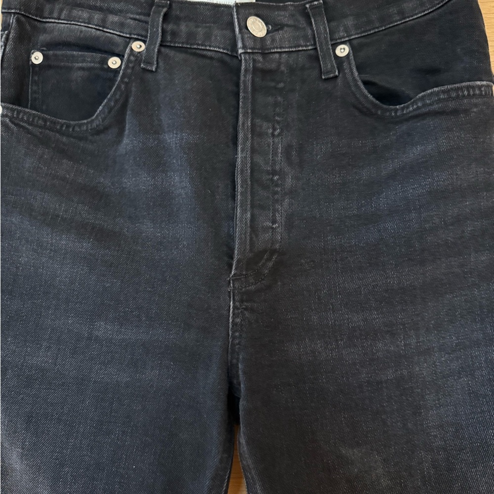 Agolde Riley High Rise Straight Crop Jeans - Picture 4 of 7